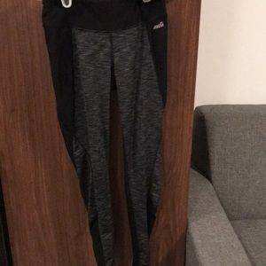 Black and grey athletic pants